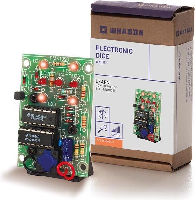 Actual product image Whadda Electronic Dice