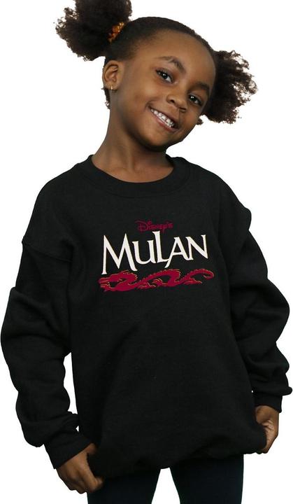 Actual product image Disney Girls Mulan Script Sweatshirt (116)