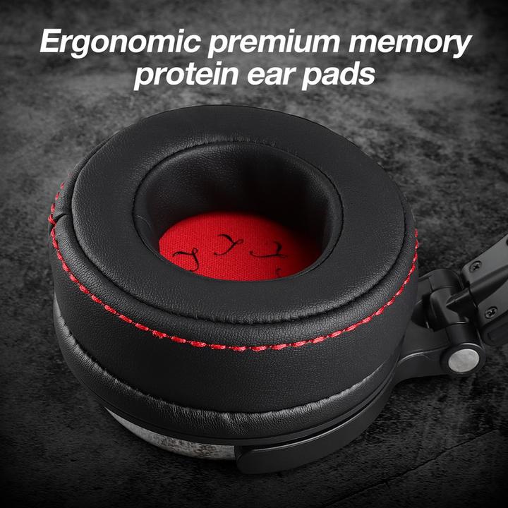 Produktbild OneOdio Pro-60 DJ Over Ear Kopfhörer kabelgebunden Stereo Schwarz High-Resolution Audio Faltbar, Sc (ANC, Kabelgebunden)
