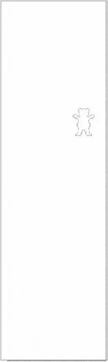 Produktbild Grizzly Bear Cutout Griptape Regular White