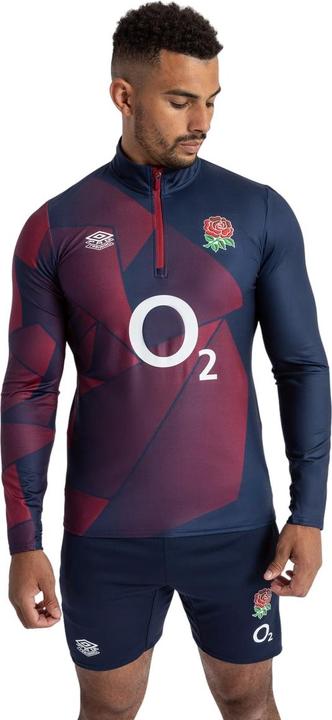 Actual product image Umbro Mens 23/24 England Rugby Warm Up Midlayer (L)