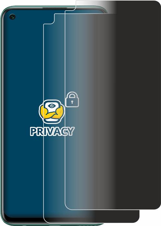 Productafbeelding BROTECT Anti-spionnetje privacyfolie Beschermfolie tegen blauw licht (2 Stuk, Huawei P40 Lite 5G)