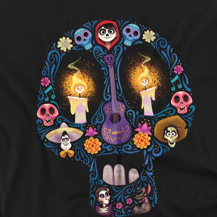 Immagine prodotto La Maison du Coco Day Of The Dead Maglietta Ernesto Miguel Hector Teschio Adulto Unisex (L)