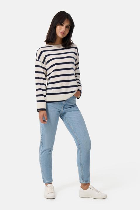 Immagine prodotto Cash-Mere Kaschmir Rundhals Pullover gestreift (L)
