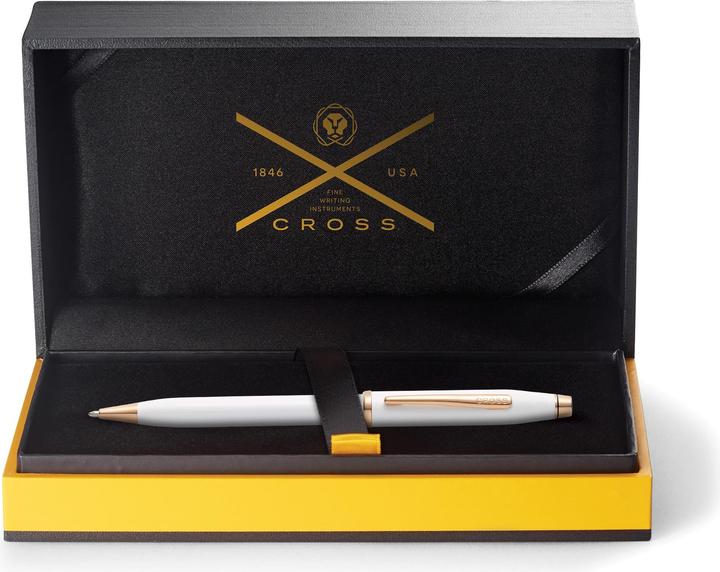 Image du produit Cross Stylo à bille CENTURY (Or rose, Blanc, 1 x)
