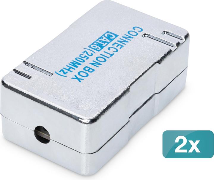 Actual product image Digitus Connection module for twisted pair cable LSA, shielded, CAT 6, 2 pieces (Cable connection box)