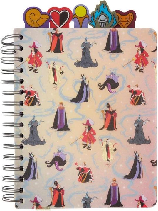 Loungefly Diario a schede per quaderni Disney Villains by