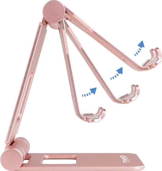 Image du produit Tooq Technology Soporte Sobremesa Para Telefono/Tablet Plegable Slim Rosa
