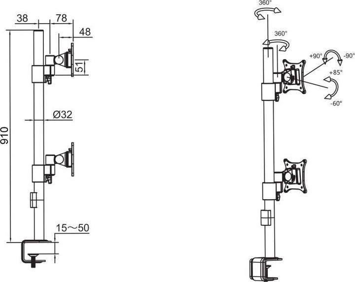 Immagine prodotto Multibrackets M Vesa (Tavolo, 30")