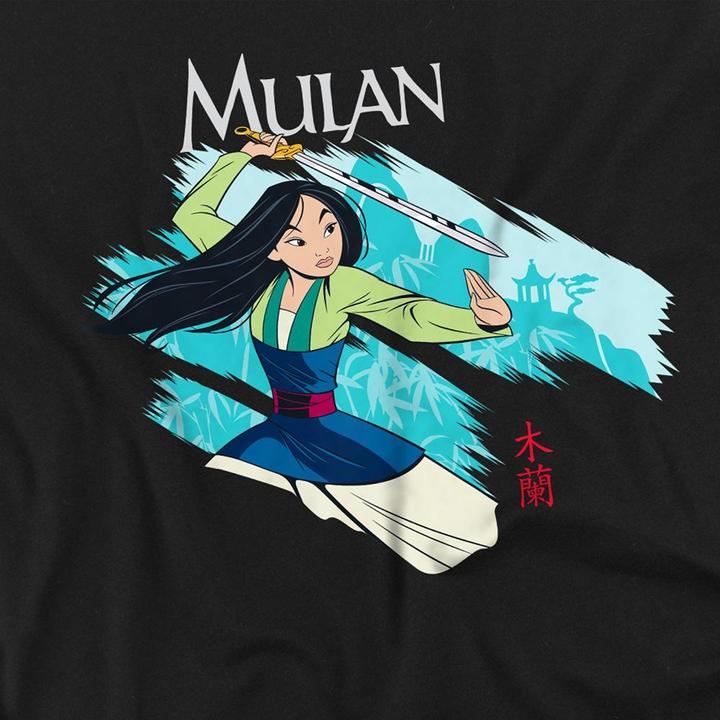Actual product image Mulan Unisex Adult Sword In The Wind T-Shirt (L)