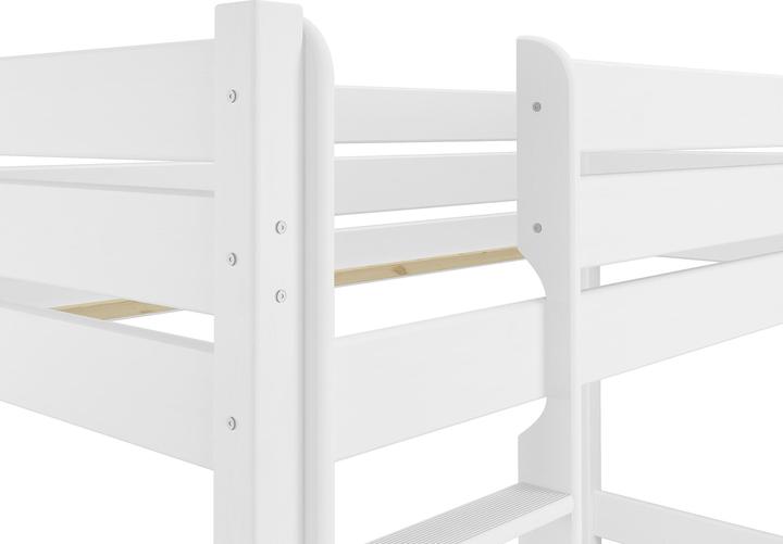 Produktbild Erst-Holz Hochbett Kiefer weiss 90x200 Etagenbett stabil teilbar Rollrost Bettkasten 60.16-09WT100MS1 (90 x 200 cm)