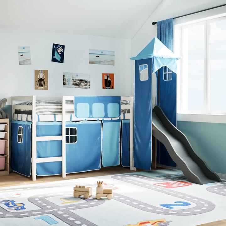 Image du produit VidaXL Lit superposé pour enfant avec tour (80 x 200 cm)