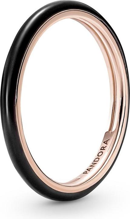 Actual product image Pandora Me 14k Rose Gold Black Ring (60)