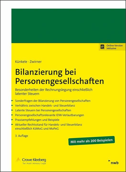 Immagine prodotto Bilanzierung bei Personengesellschaften (Tedesco, Beate König, Sanja Mitrovic, Kai Peter Künkele, Julia Busch, Corinna Boecker, Christian Twister, Dr Kleeberg & Partner GmbH, Felix Krauss, 2023)
