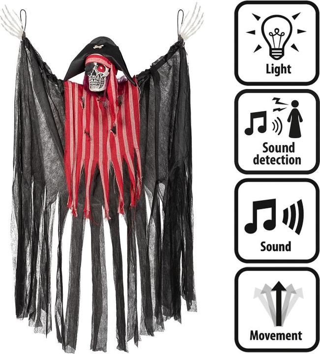 Immagine prodotto Boland Piratesco decorativo da 160 cm con luci, suoni e movimento