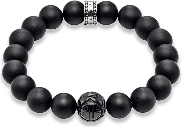Actual product image Thomas Sabo Bracelet Obsidian (21 cm, Silver)