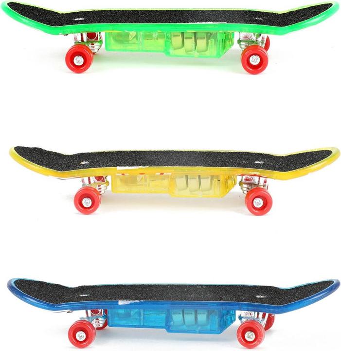 Toi-Toys Finger-Skateboard avec lumière et roues supplémentaires