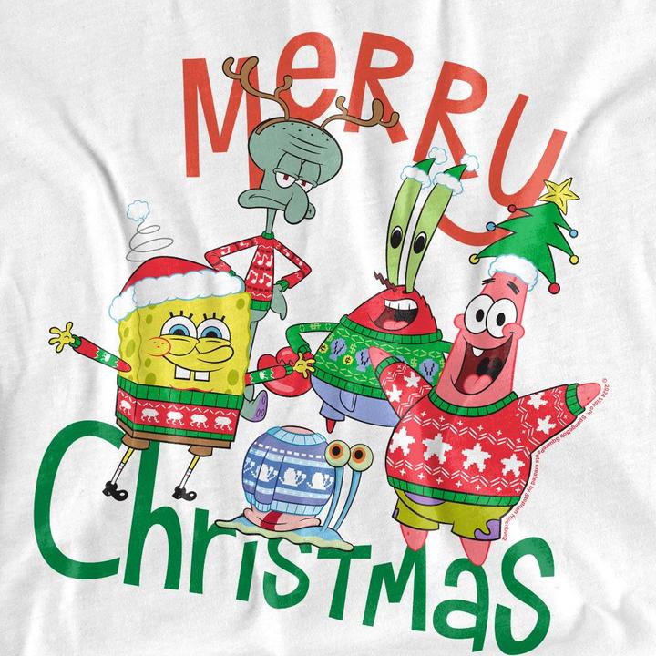 Produktbild Spongebob Squarepants Merry Christmas TShirt (XXL)