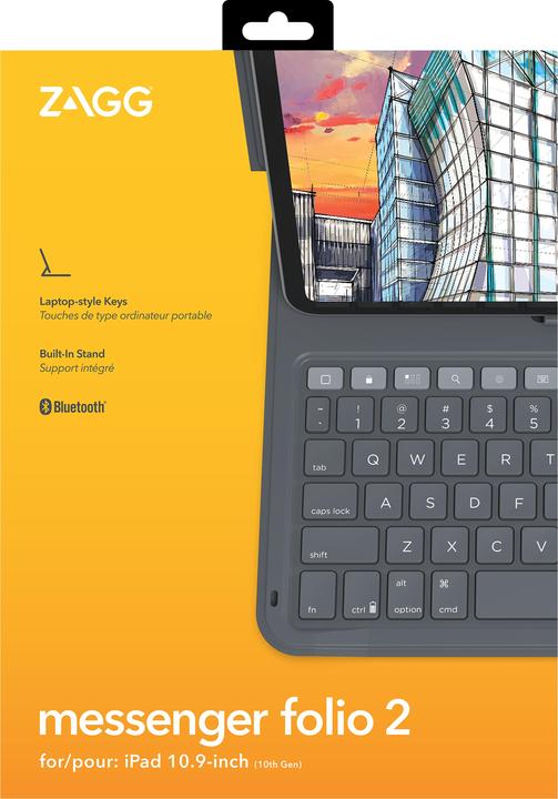 Produktbild Zagg Messenger Folio 2 (CH, iPad 2025 (11. Gen), iPad 2022 (10. Gen))