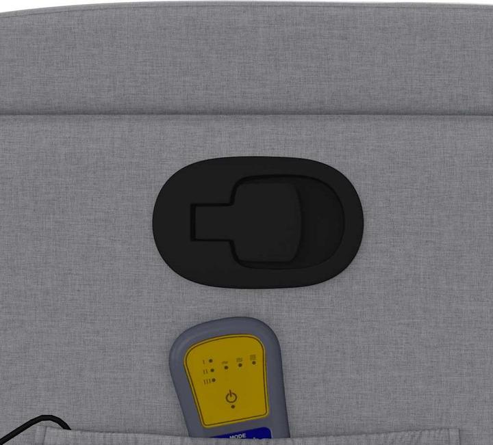 Image du produit VidaXL Fauteuil de massage gris clair tissu,Couleur : gris clair,Matériau : tissu