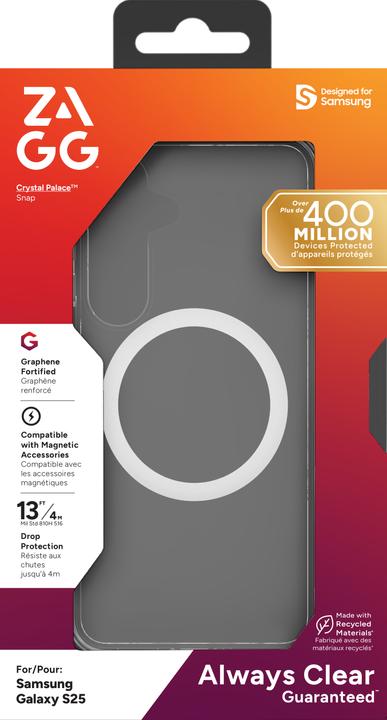 Actual product image Zagg Crystal Palace Snap Samsung Galaxy S25 (Samsung Galaxy S25)