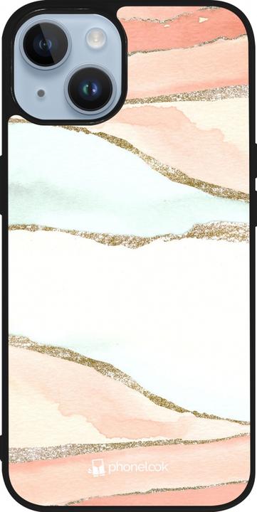 Image du produit PhoneLook Coque Silicone rigide noir Shimmering Orange (Apple iPhone 15)