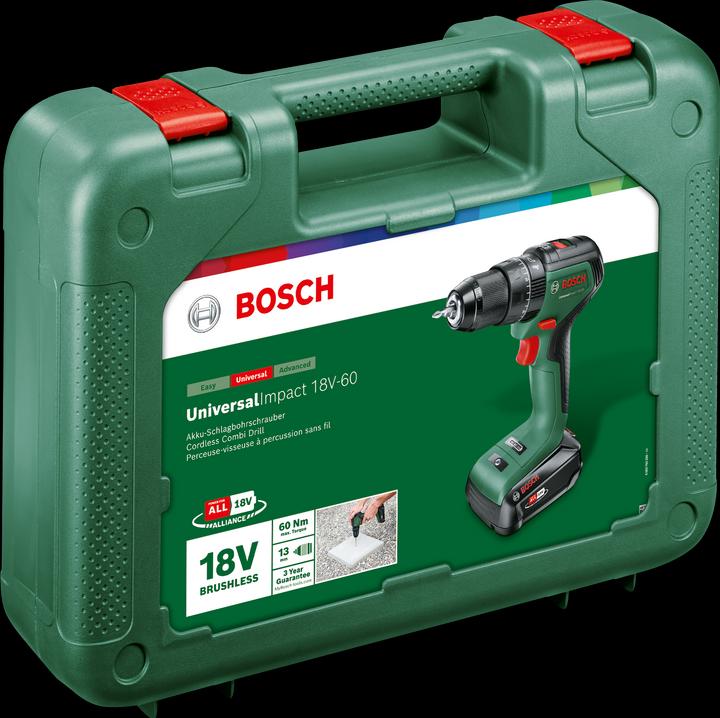 Actual product image Bosch Home & Garden Universal Impact 18V-60 (Rechargeable battery operated)