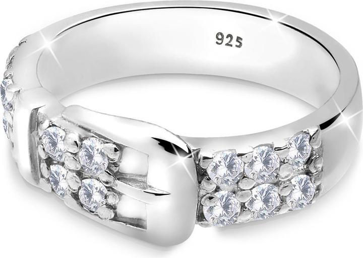 Produktbild Elli Ring Gürtel Basic Zirkonia 925 Silber (56, 925 Silber)