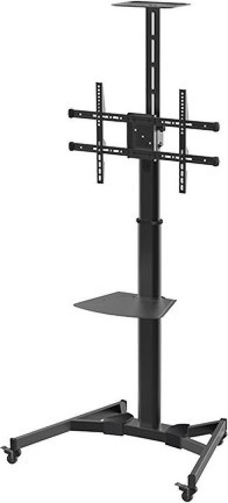 Actual product image Techly TV Trolley for LCD LED TV 37-70 inch 93-177 cm black with shelf (70", 50 kg)