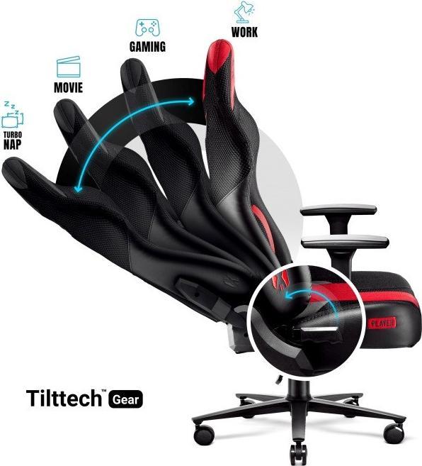 Actual product image Diablo Fotel Chairs X-Player 2.0 Normal Size Antracytowo-Karmazynowy