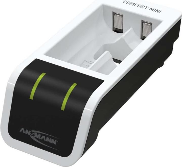 Produktbild Ansmann Comfort Mini Ladegerät inkl. 2 AA Mignon Akkus 2100 mAh (1 Stk., AA, AAA, 800.80 mAh, Akku)