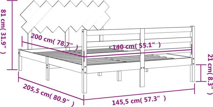Actual product image VidaXL Reynard (140 x 200)
