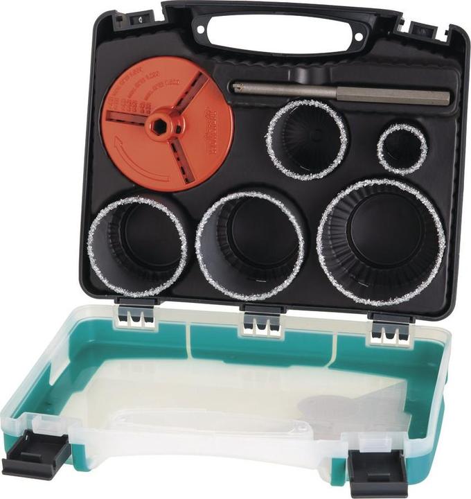 Actual product image wolfcraft wolfcraft 1 Bohrkranz-Set ø33,53,68,73,83mm (33, 53, 68, 73, 83 mm)