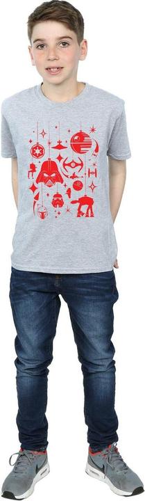 Actual product image Star Wars Boys Christmas Decorations T-Shirt (140, 146)
