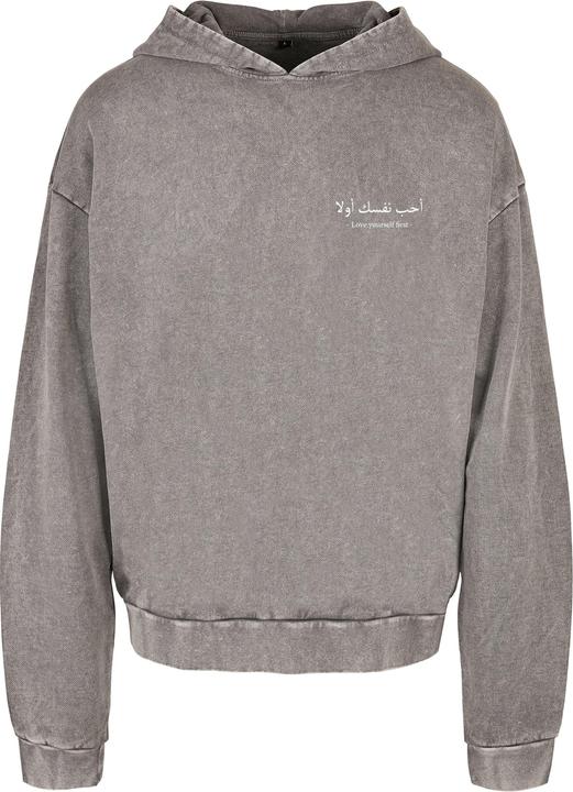 Produktbild Merchcode Love Yourself First Acid Washed Oversized Hoody - 187721 (S)