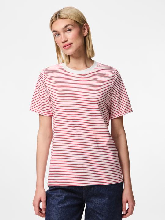 Produktbild Pieces Pcria Ss Fold Up Tee Stripes Noos Bc (M)