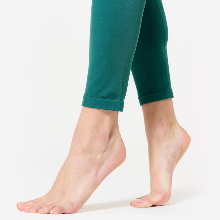 Produktbild Kimjaly Lange Leggings Yoga Zweite-Haut-Effekt hoher Bund - blaugrün (S)