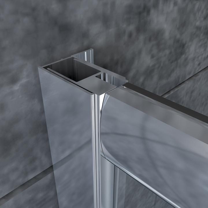 Produktbild SONNI Eck-Duschkabine (76 cm, 76 cm, 185 cm)