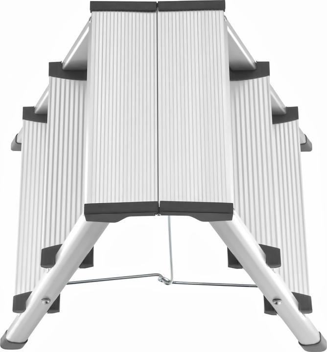 Actual product image Hailo D60 StandardLine, aluminium stepladder, 2x3 steps (Stile, 68 cm)