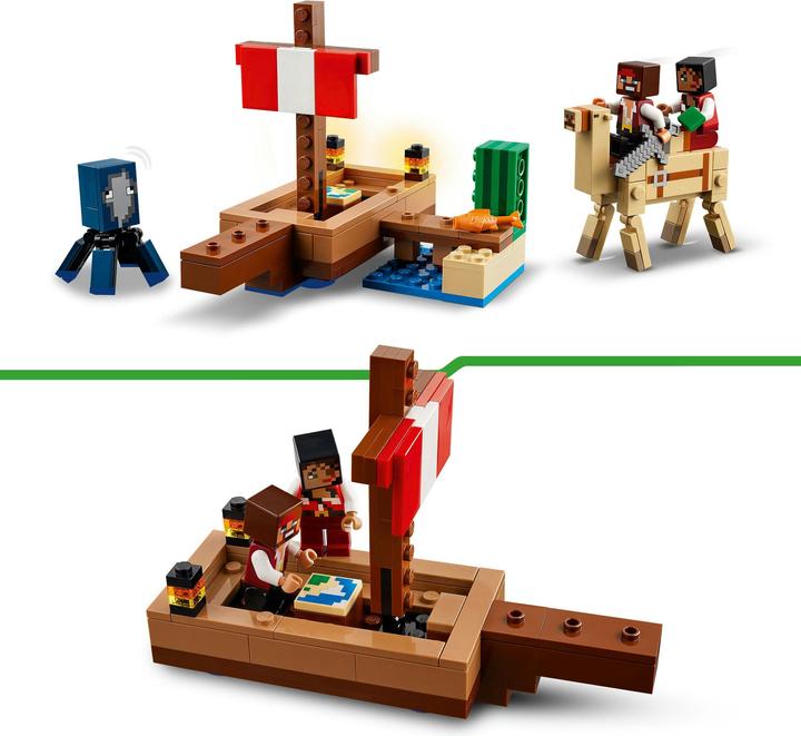Image du produit LEGO Le voyage en bateau pirate (21259, LEGO Minecraft)