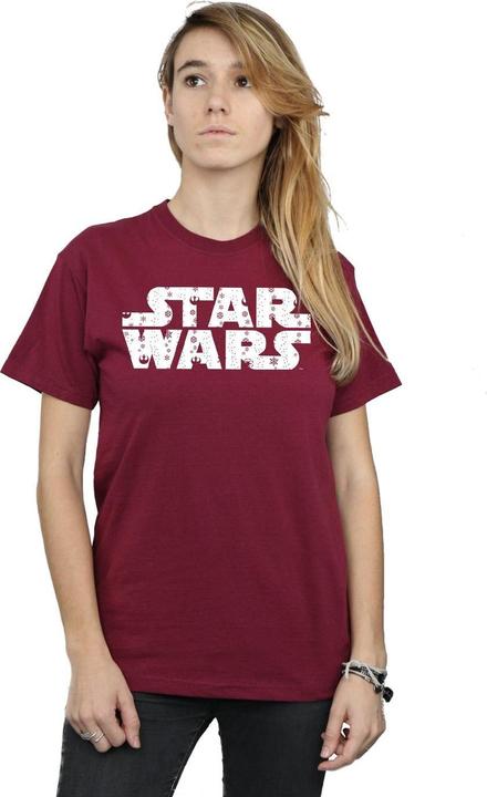 Immagine prodotto Star Wars Christmas Logo Maglietta Ampia Donna (M)