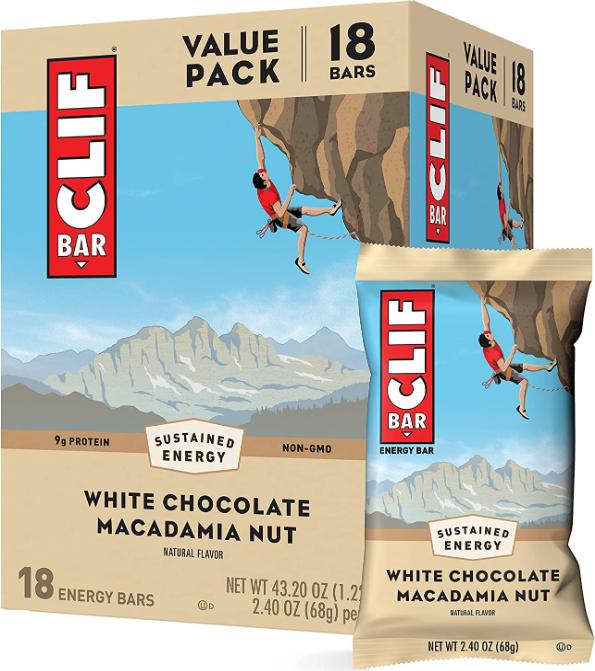Produktbild Clif Bar Energy Riegel (Macadamianuss, Weisse Schokolade, 12 Stk., 816 g)