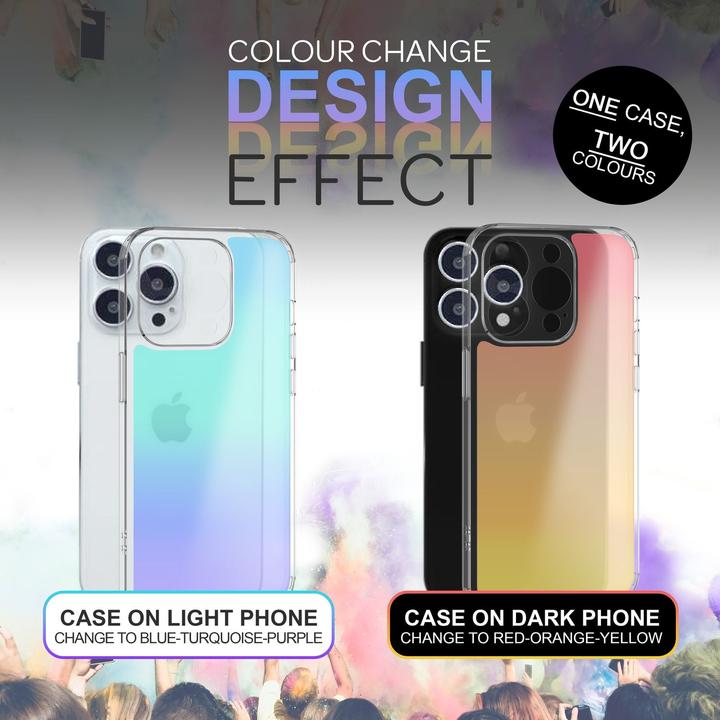 Actual product image Nalia Translucent hard cover with colour change (Apple iPhone 14 Pro Max)