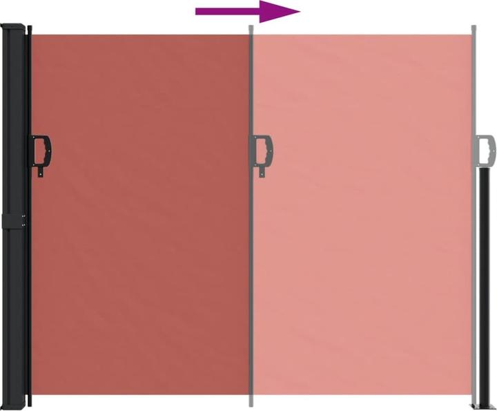 Produktbild VidaXL Seitenmarkise Ausziehbar rot (1.60 m)