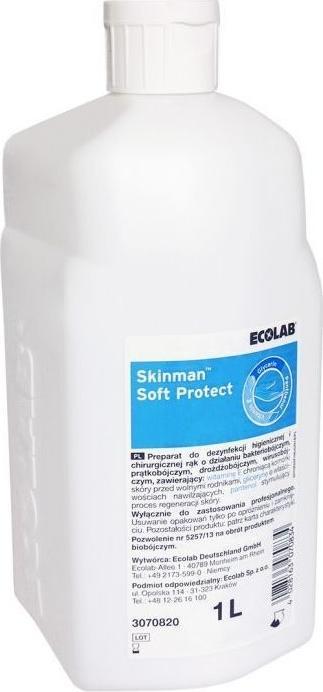 Immagine prodotto Ecolab SKINMAN SOFT PROTECT disinfettante virucida per mani a base di alcol Fl 1 lt (1000 ml)