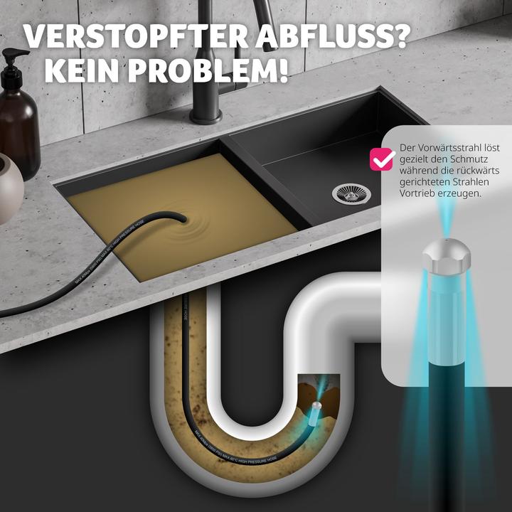 Produktbild tectake Rohrreinigungsschlauch (1 Stk.)