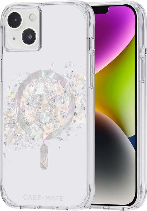 Case-Mate Karat MagSafe - mother-of-pearl embellished iPhone 14 Plus case (a touch of pearl) (Apple iPhone 14 Plus)