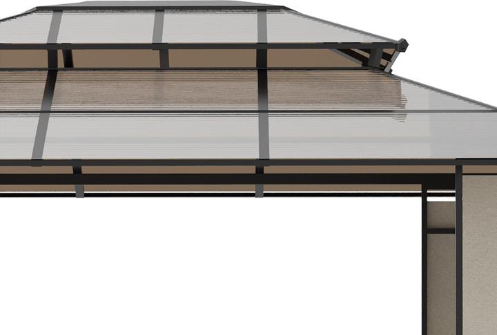 Produktbild Outsunny Pavillon mit Polycarbonatplatten-Dach (300 cm, 320 cm)