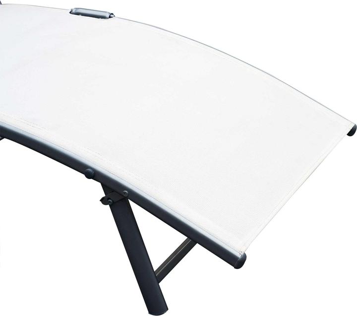 Image du produit Outsunny Chaise longue de jardin avec coussin (180 cm)
