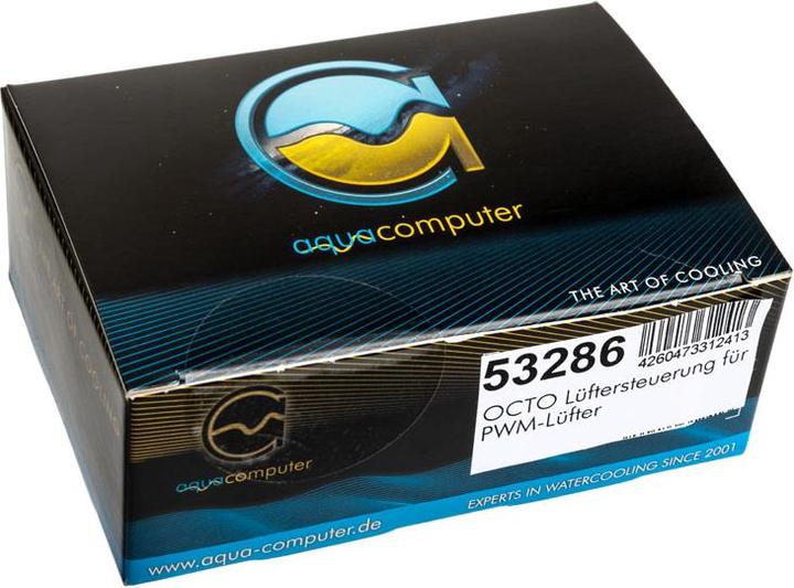 Productafbeelding Aqua Computer OCTO ventilatorregelaar voor PWM ventilatoren (8 Ventilator)